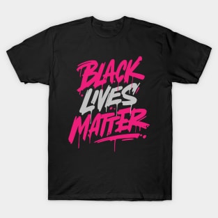 black lives matter, female pink T-Shirt
